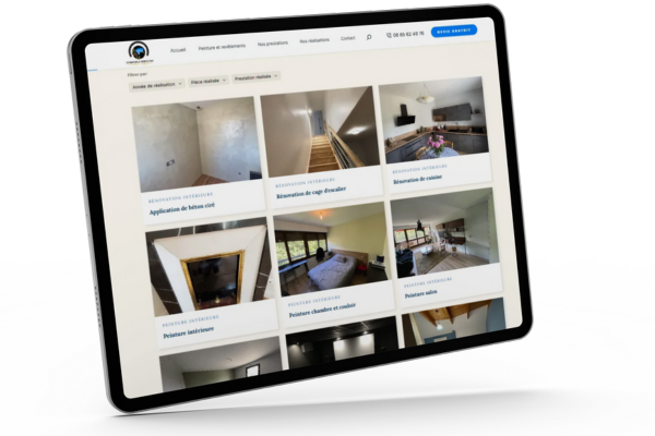 <b>Portfolio</b> pour les réalisations